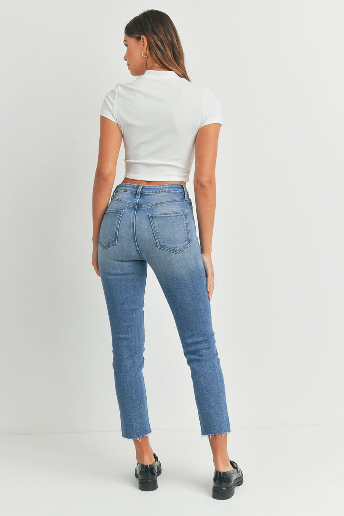 Cassie Slender Straight Jean Clothing Peacocks & Pearls