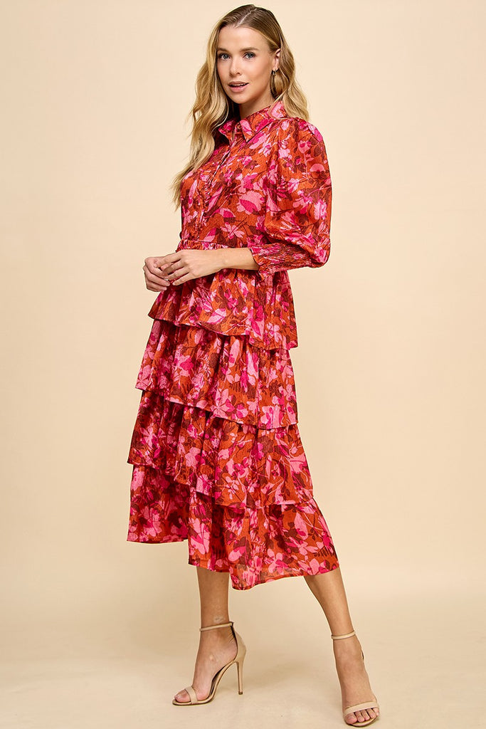 Sun Goes Down Midi Sale Peacocks & Pearls