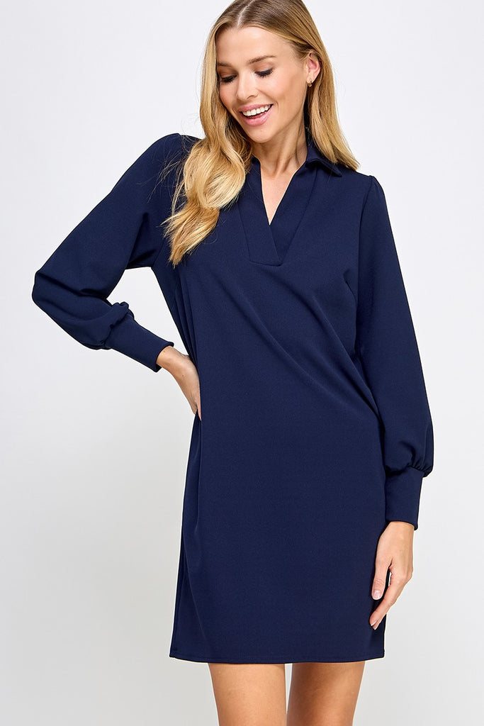 Lucky to Have You Dress Sale Peacocks & Pearls Navy S