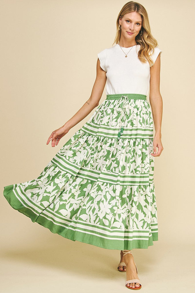 Twirling In Life Skirt Clothing Peacocks & Pearls