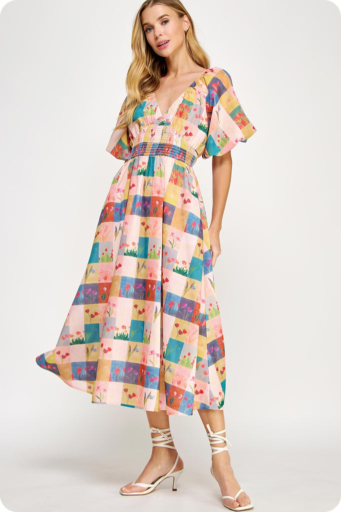 Cruising Away Midi Clothing Peacocks & Pearls