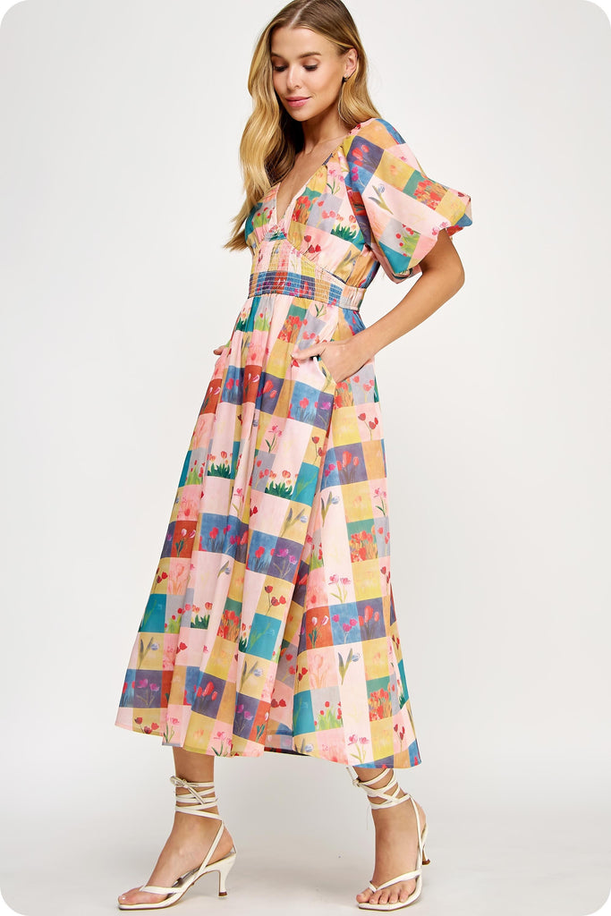 Cruising Away Midi Clothing Peacocks & Pearls