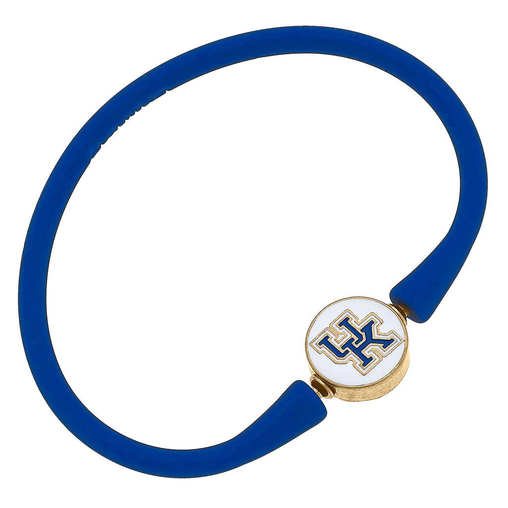 Kentucky Wildcats Enamel Silicone Bali Bracelet Clothing Peacocks & Pearls Blue  