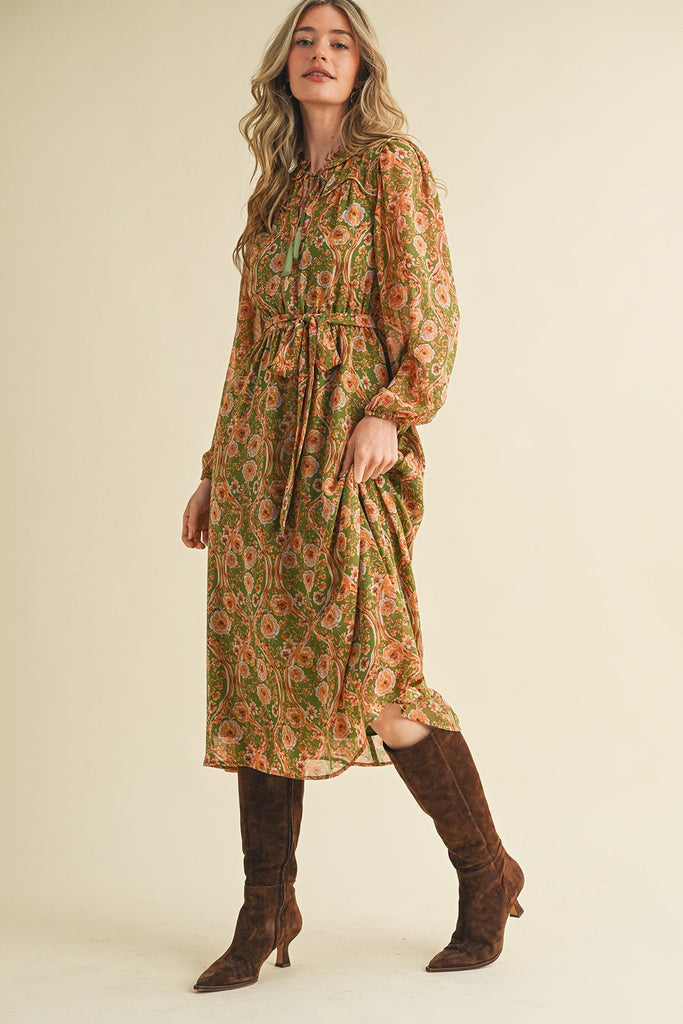 Floral Romance Midi Clothing Peacocks & Pearls Owensboro