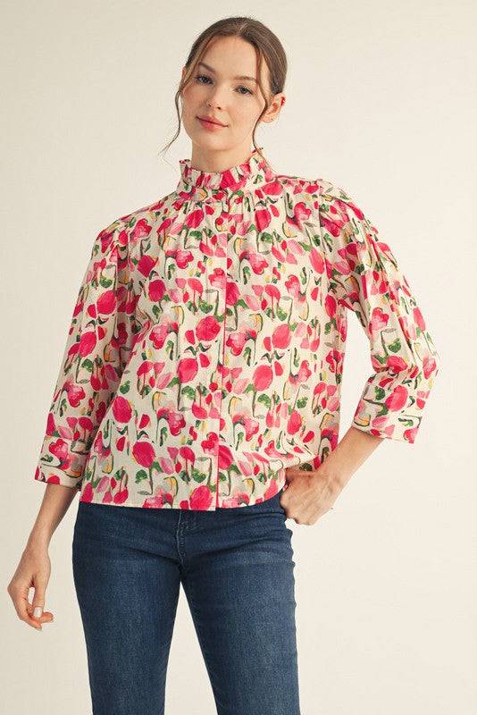 Never Too Late Blouse Clothing Peacocks & Pearls Pink S