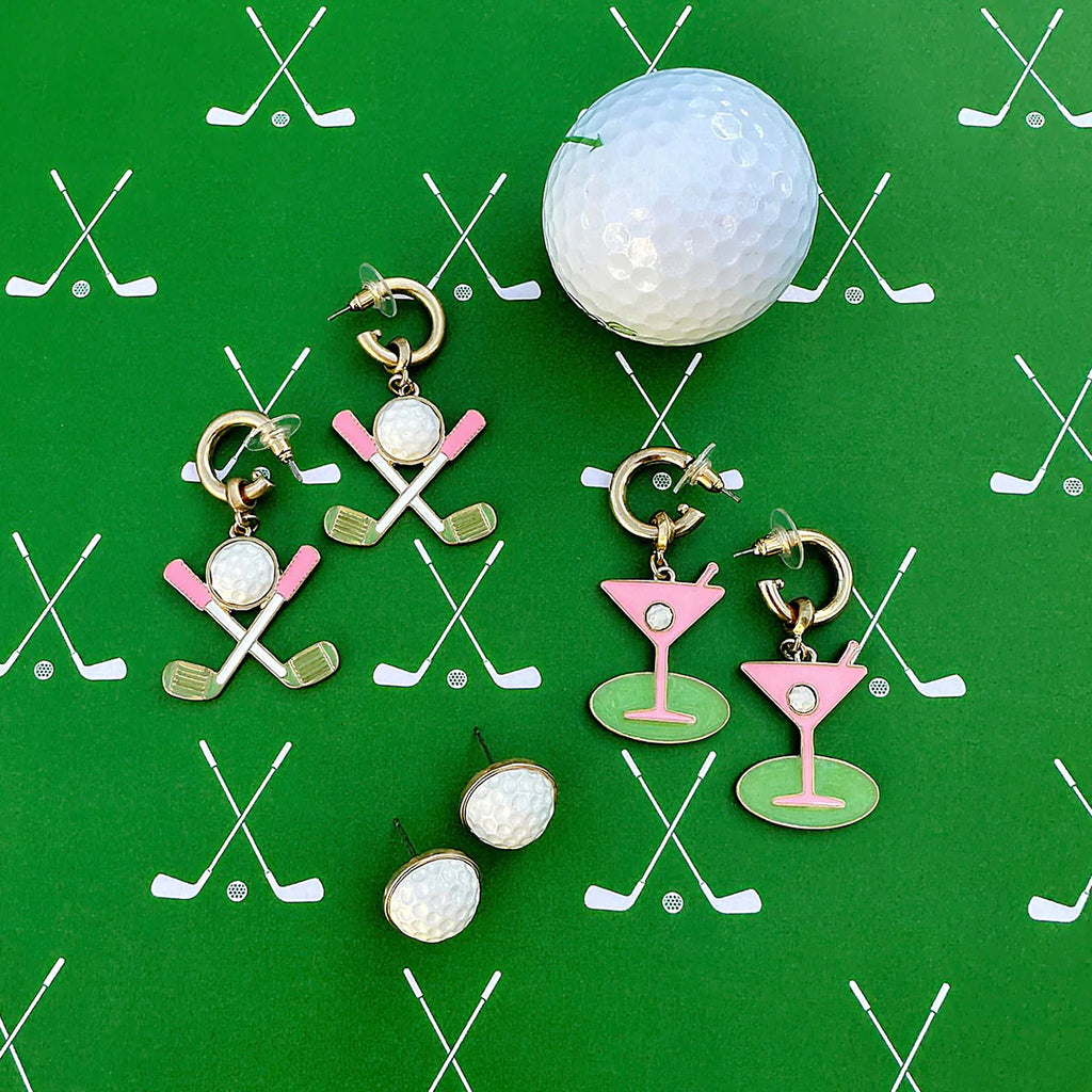 Country Club Martini Drop Jewelry Peacocks & Pearls   