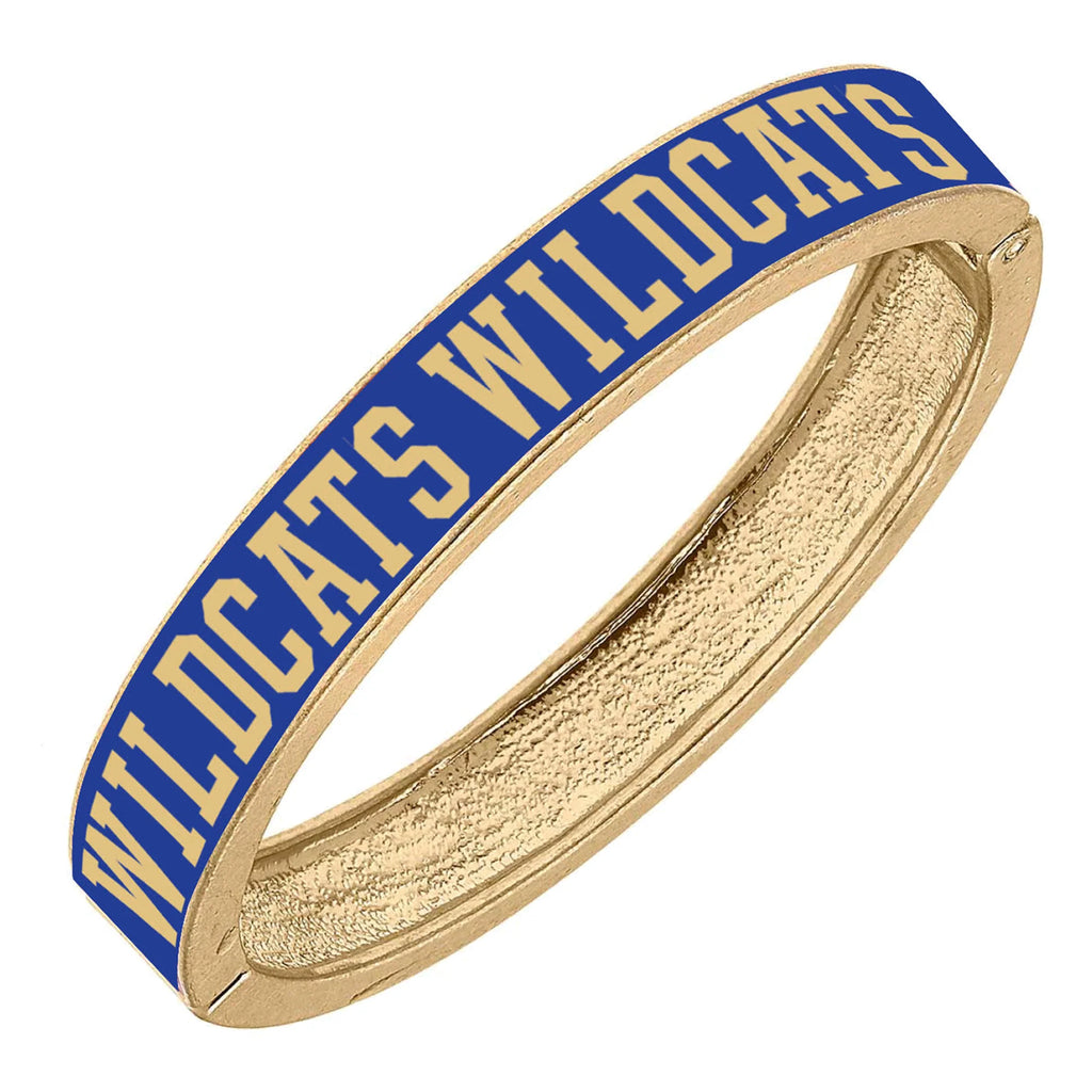 Kentucky Wildcats Enamel Bangle Jewelry Peacocks & Pearls Blue  