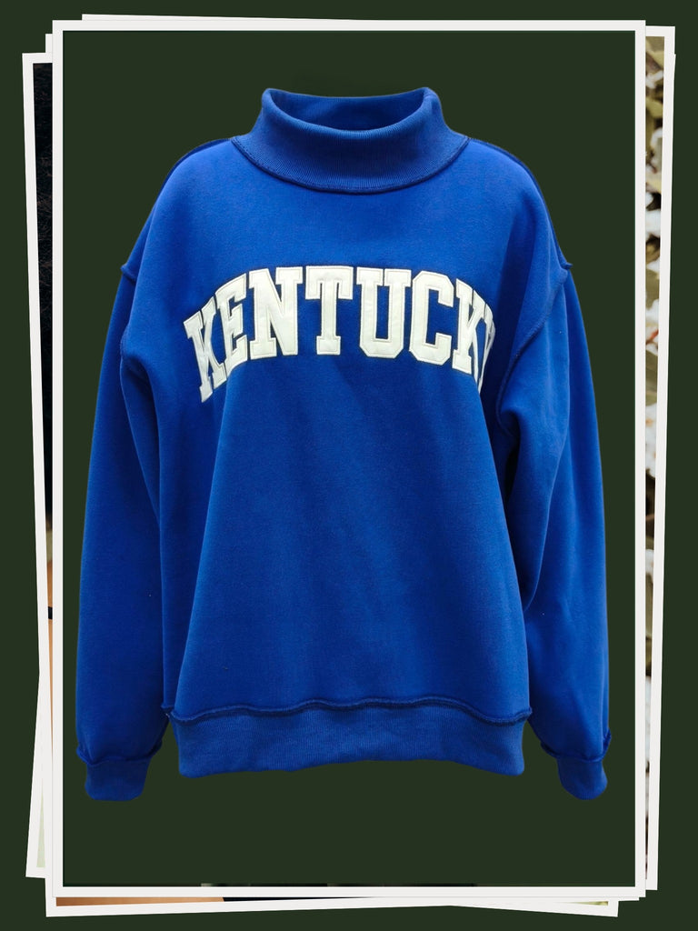 Kentucky Mockneck Sweatshirt Clothing Peacocks & Pearls Owensboro S/M