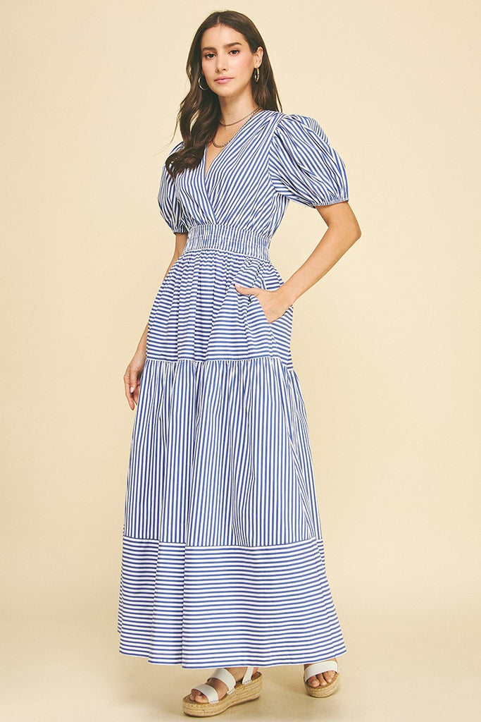The Avalon Maxi Dress Deep Blue / L