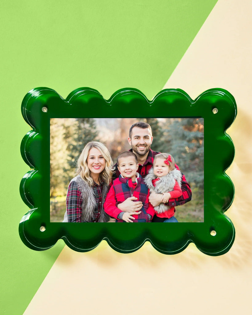 Green Acrylic Picture Frame Home Peacocks & Pearls Green  