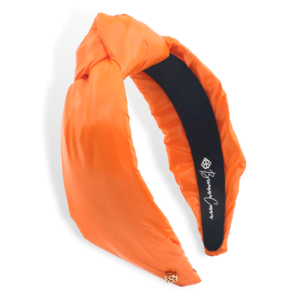 Puff Knotted Headband Accessories Brianna Cannon Orange  