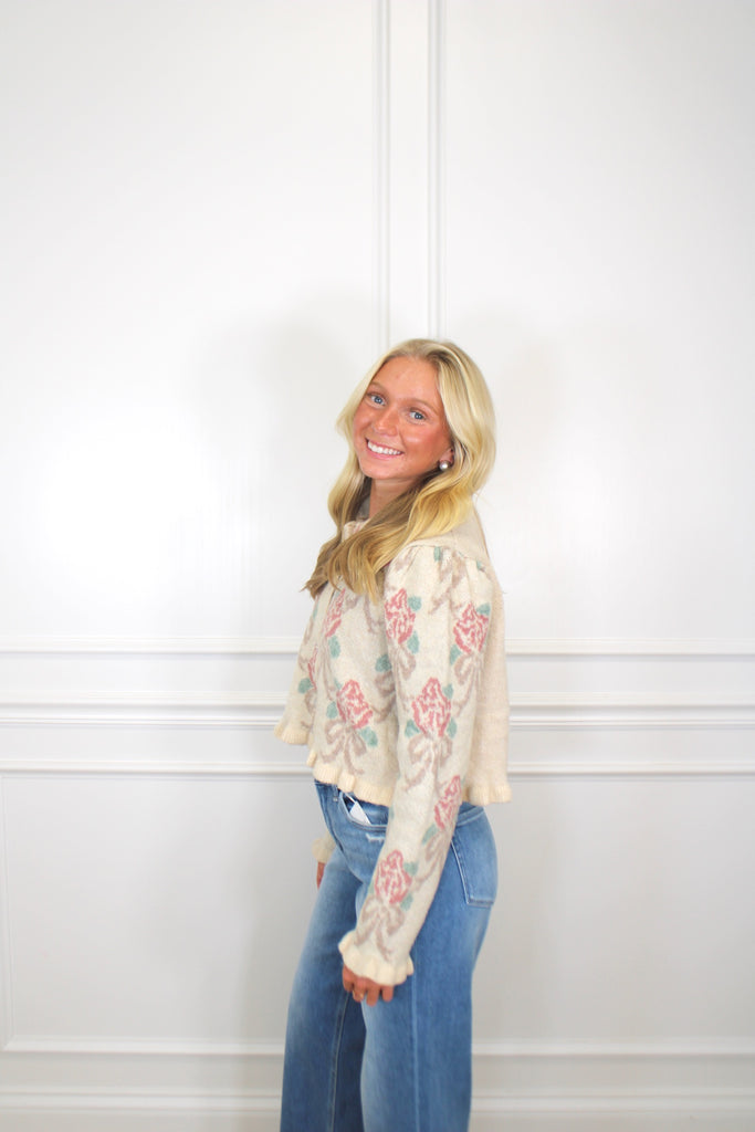 The Rosalie Cardigan Clothing Peacocks & Pearls