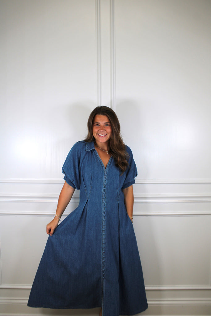 peacocks denim dress Womens Blue Denim Look Shirt Dress