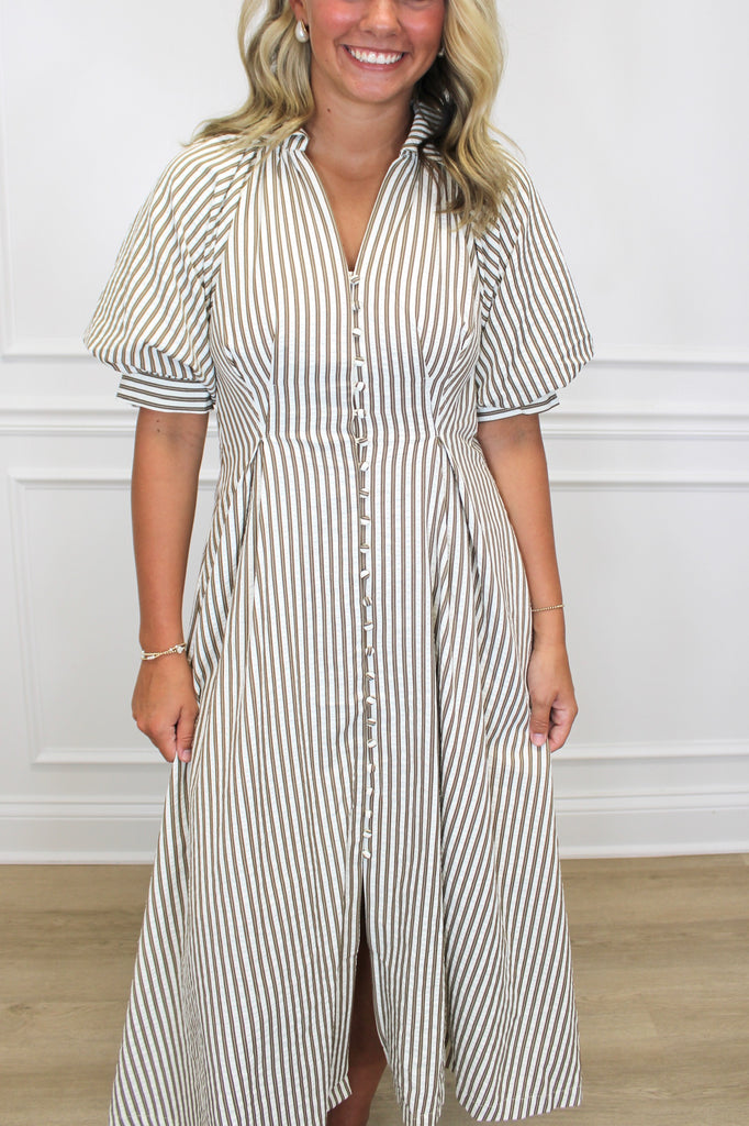 Stripe A Pose Maxi Clothing Peacocks & Pearls