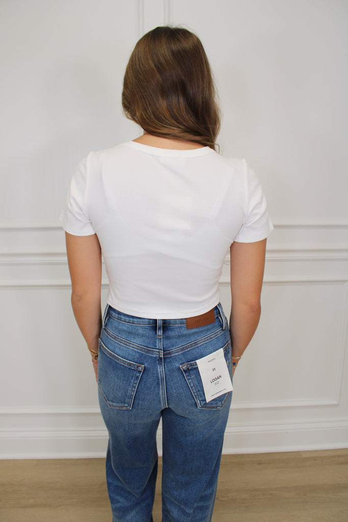 In The Stands Crop Clothing Peacocks & Pearls