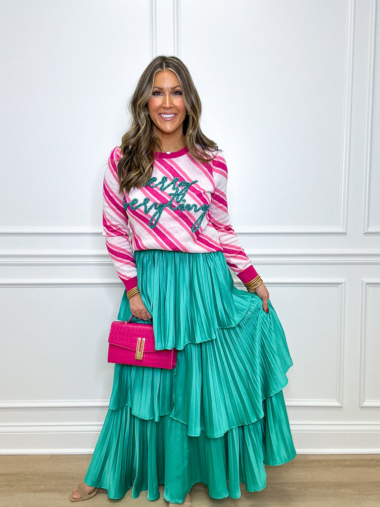 Rockin' Around Midi Skirt Clothing Peacocks & Pearls   