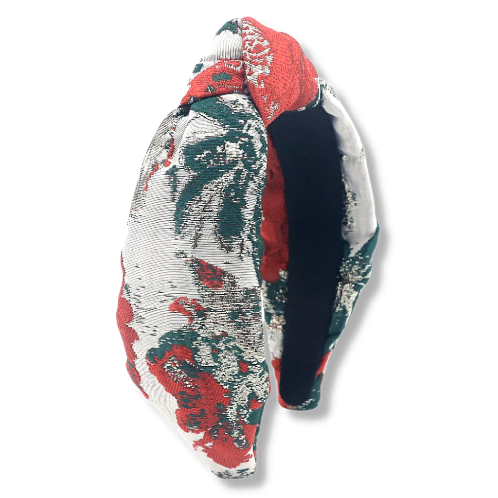 Winter Poinsetta Headband Accessories Brianna Cannon Ivory  