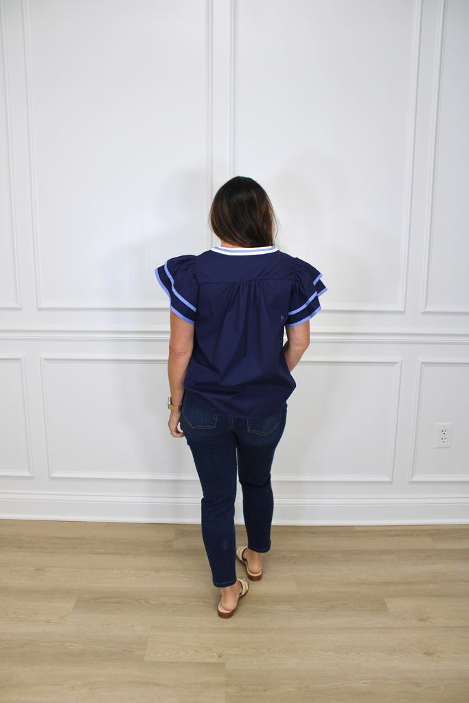 Kelsie Blouse Clothing Peacocks & Pearls