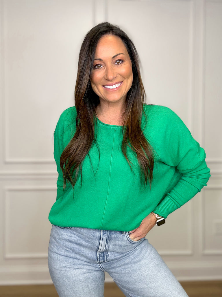 Know You Best Sweater Clothing Peacocks & Pearls Kelly Green S