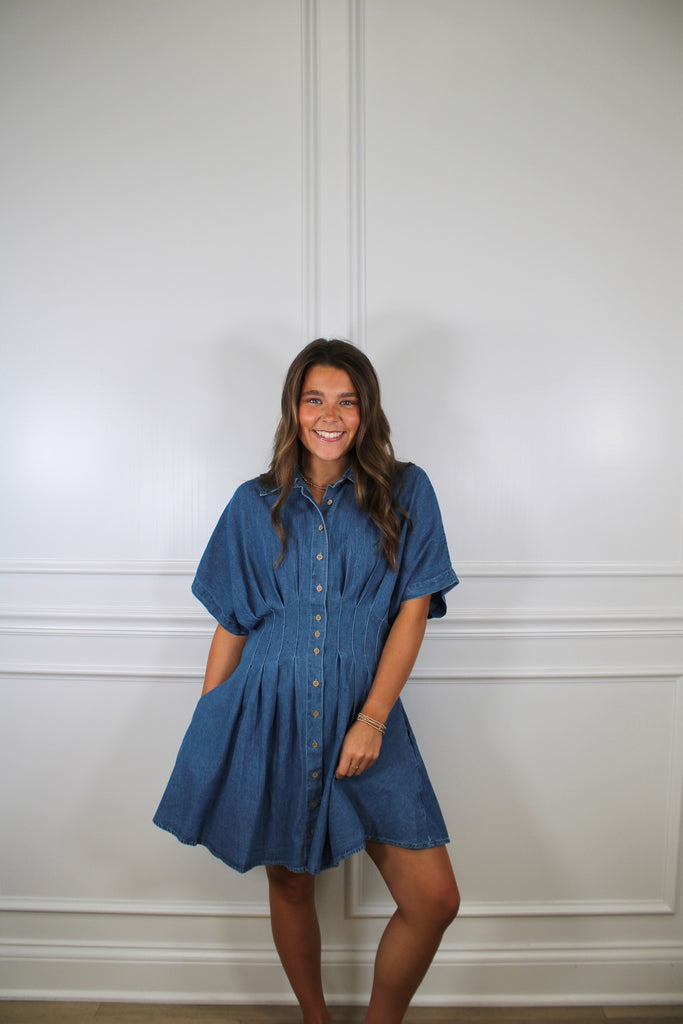 peacocks denim dress All Day Denim Dress