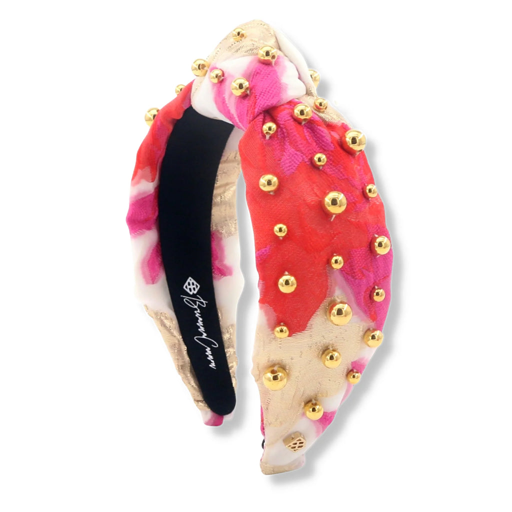 Pink, Red & Ivory Headband Accessories Brianna Cannon   
