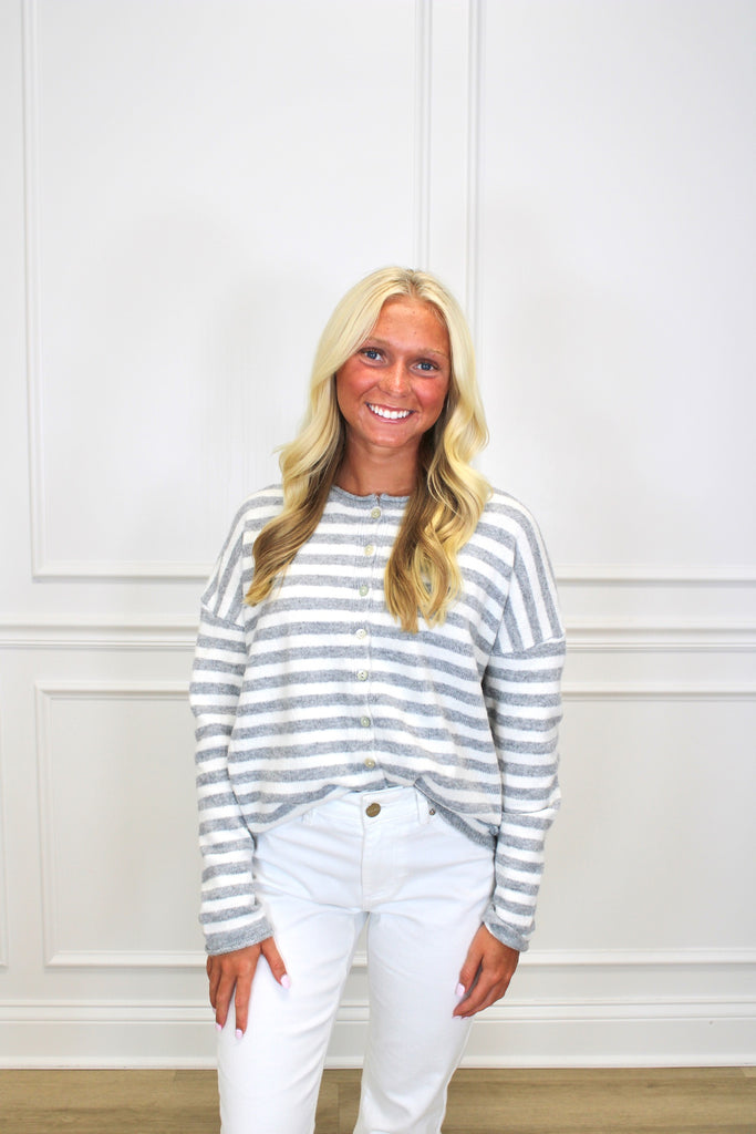 Cozy Charm Cardigan Clothing Peacocks & Pearls