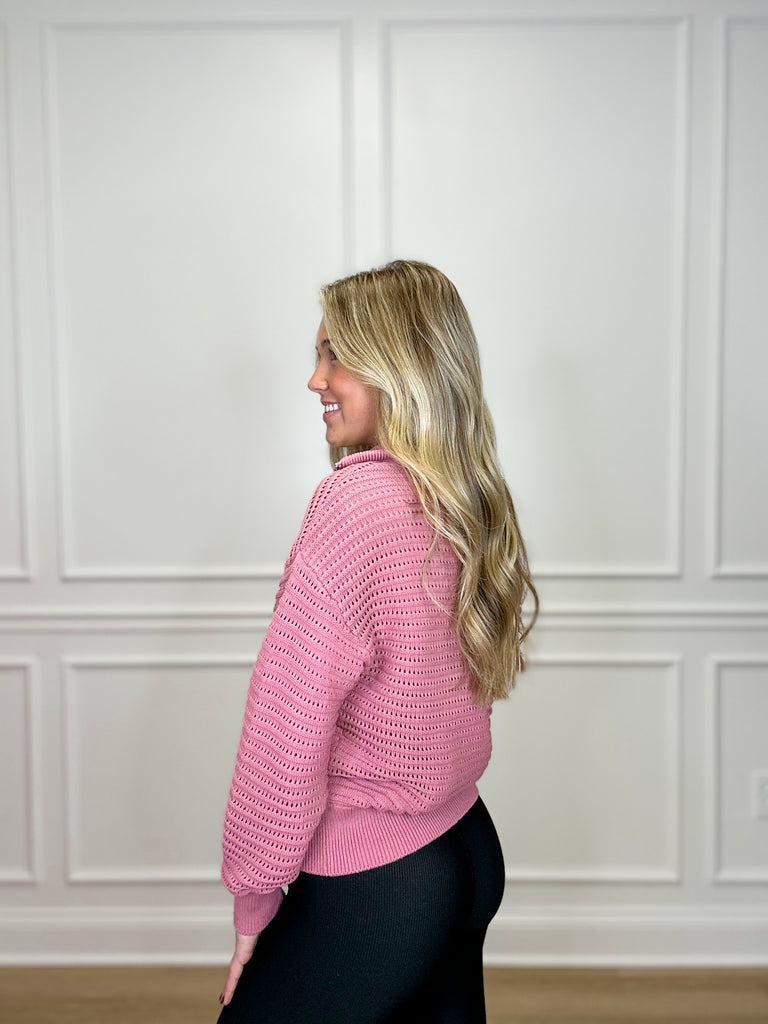Tara Pointelle Half Zip Sale Varley