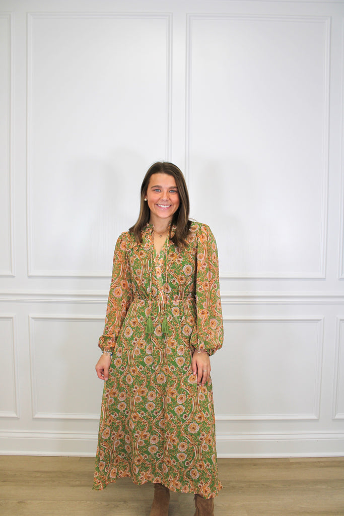 Floral Romance Midi Clothing Peacocks & Pearls Owensboro