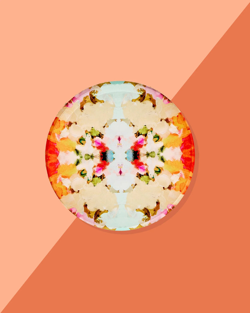 Amber Fresco Coaster (set of 4) Home Peacocks & Pearls Multi