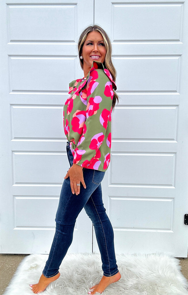 Kacey Top Clothing Peacocks & Pearls   