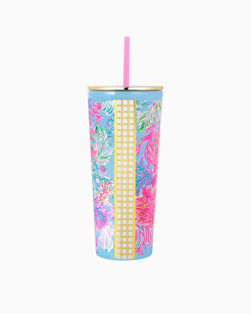Tumbler with Straw Home Lilly Pulitzer Cay to my Heart  