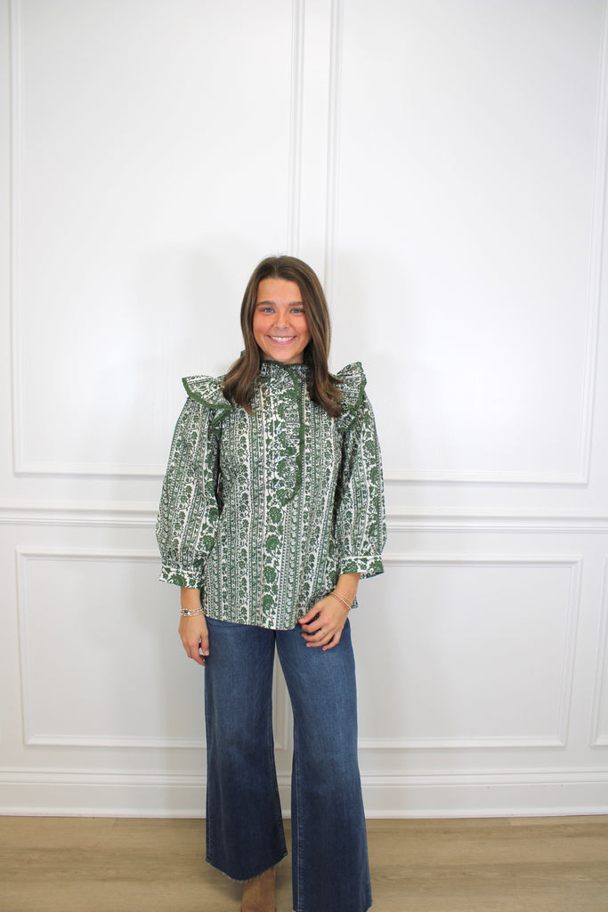 Rusty Petal Charm Top Clothing Peacocks & Pearls Owensboro