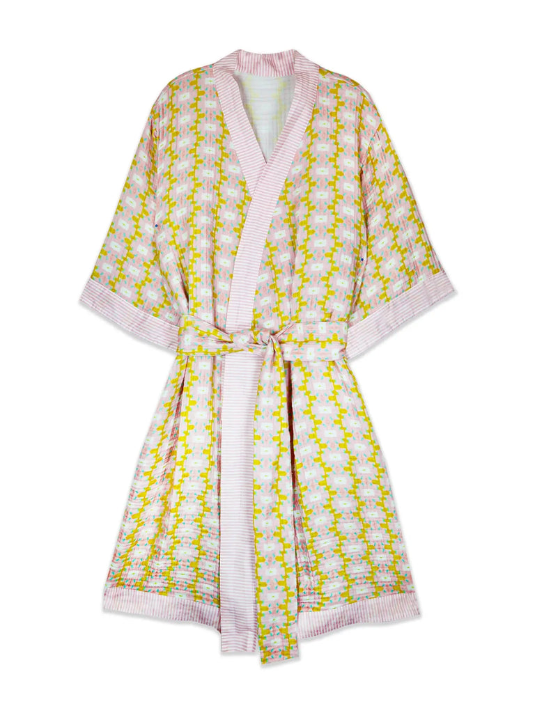 Candy Cross Bathrobe Clothing Peacocks & Pearls Pink S/M