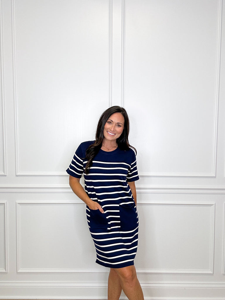 Anchored Style Mini Clothing Peacocks & Pearls Navy S 