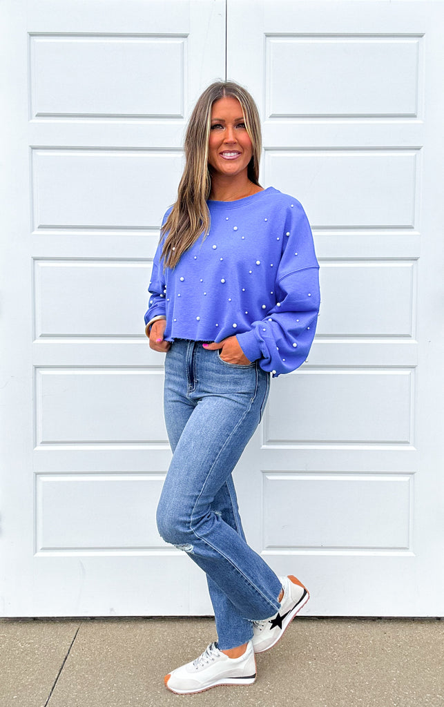 Game Day Sweatshirt Clothing Peacocks & Pearls   