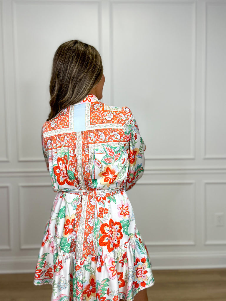 Fall In Love Satin Dress Clothing Peacocks & Pearls