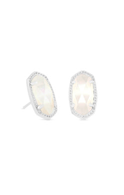 Ellie Stud Jewelry Kendra Scott Silver Ivory Mother of Pearl  