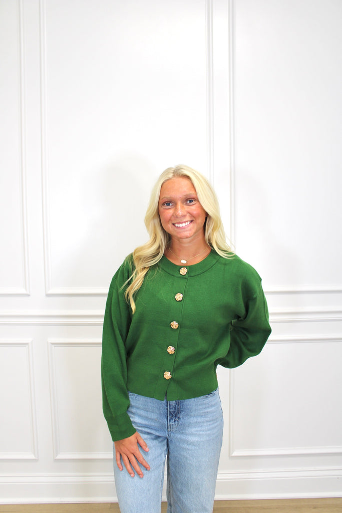 Modern Rose Cardigan Clothing Peacocks & Pearls