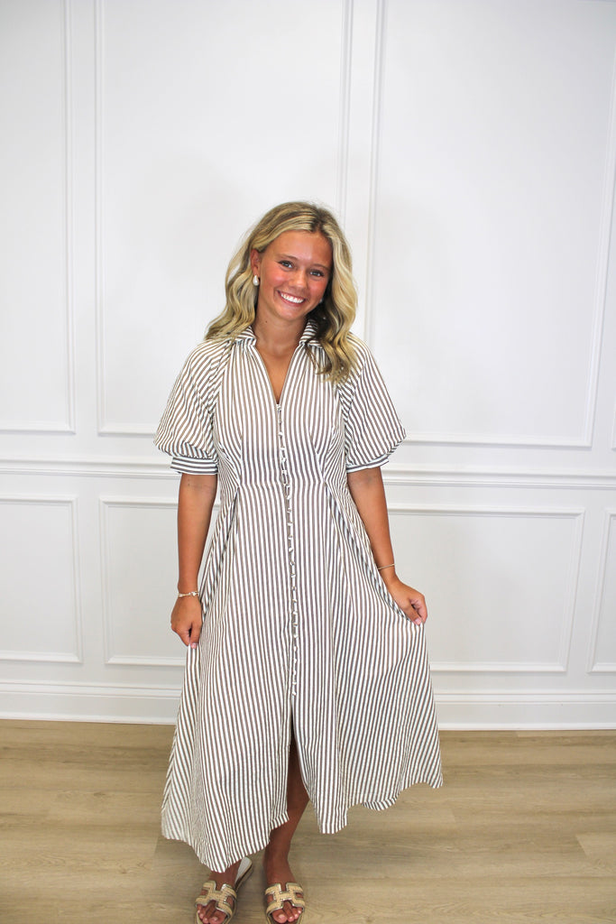 Stripe A Pose Maxi Clothing Peacocks & Pearls