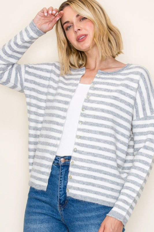 Cozy Charm Cardigan Clothing Peacocks & Pearls