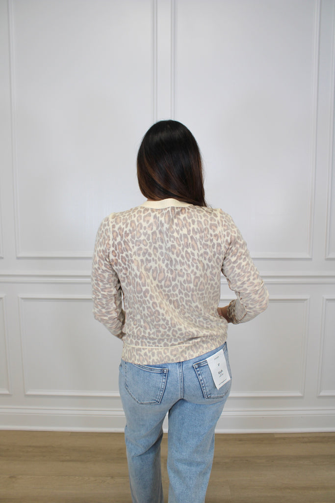 Nala Leopard Cardigan Clothing Peacocks & Pearls