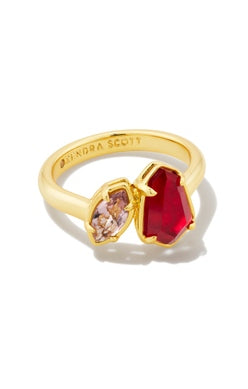 Alexandria Cocktail Ring Jewelry Kendra Scott Gold Cranberry Mix 6 