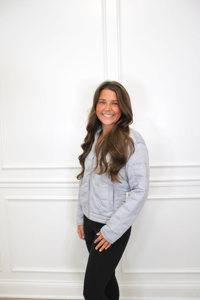 Heather Qulited Jacket Clothing Peacocks & Pearls