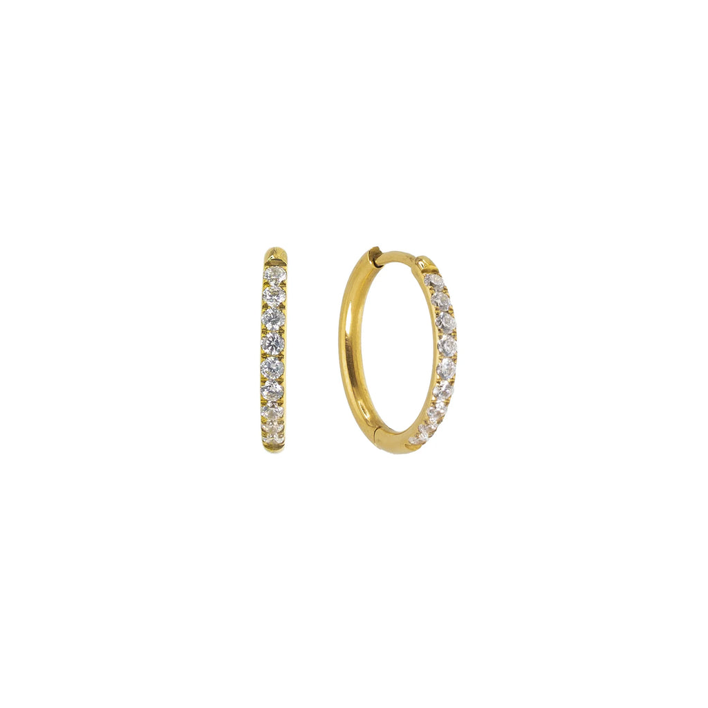 Diamond Hoops Jewelry Brenda Grands Gold