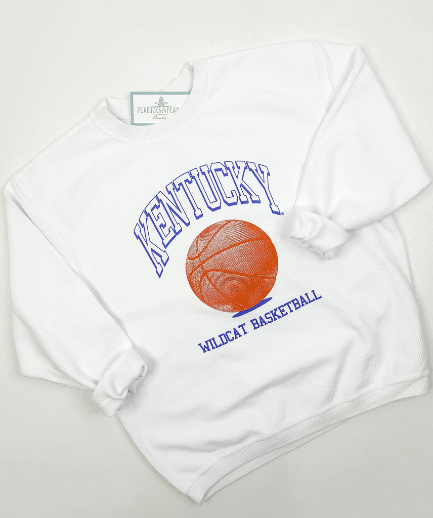 KY Retro Basketball Corded Sweatshirt Clothing Peacocks & Pearls   