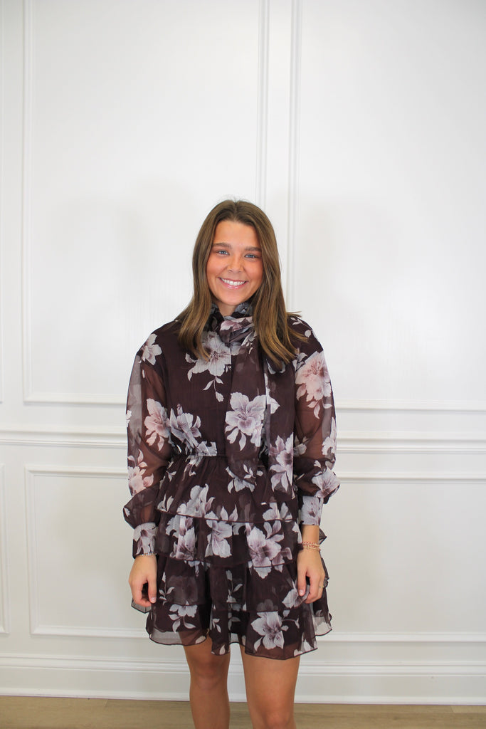 Plum Petals Dress Plum Multi / L Plum Petals Dress Plum Multi / L