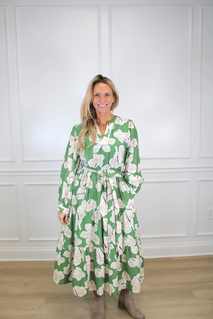 Olive Grove Dress Clothing Peacocks & Pearls