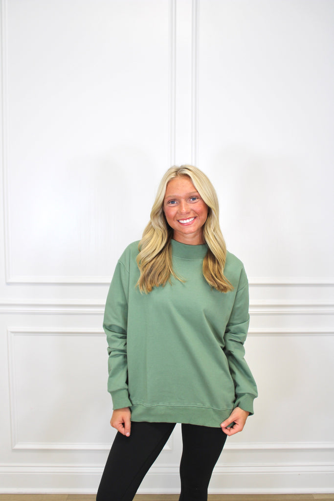 The Essential Mock Neck Clothing Peacocks & Pearls