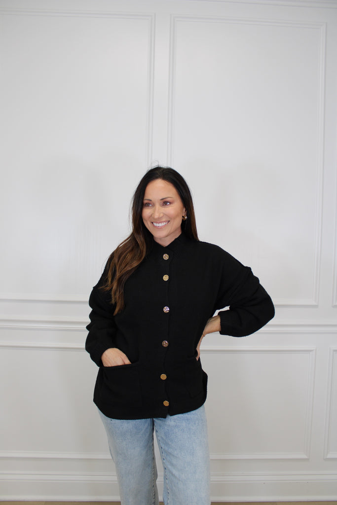 Claire Oversized Cardigan Clothing Peacocks & Pearls