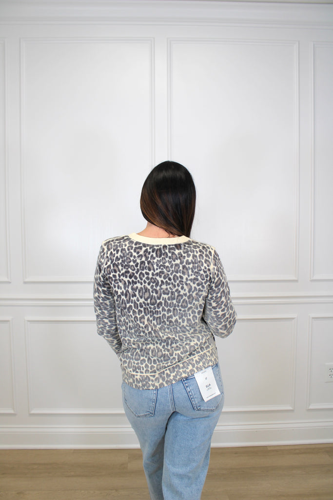 Nala Leopard Cardigan Clothing Peacocks & Pearls